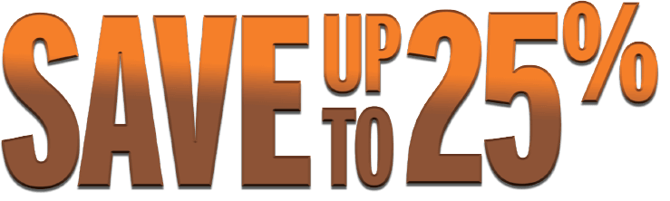 Save up to 25%